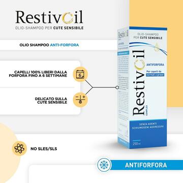 Restivoil olio shampoo per cute sensibile antiforfora... - Marino Fa Mercato