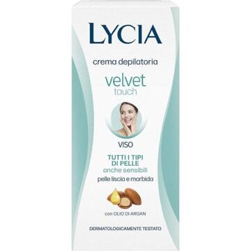 Crema depilatoria viso Lycia Velvet Touch con olio di Argan 50 ML