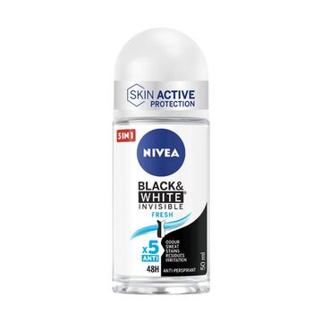 Deodorante roll-on Nivea invisible for black e white fresh 50 Ml