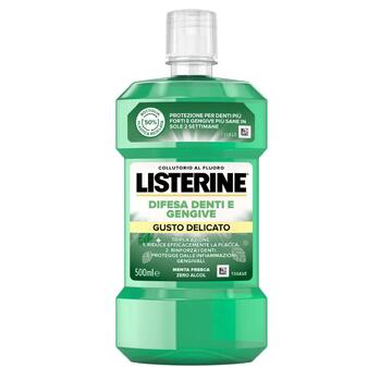 Colluttorio Listerine difesa denti e gengive menta delicata 500 Ml
