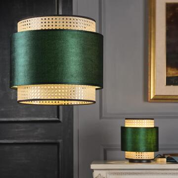 Lumetto Vienna con Paglia e Velluto Verde