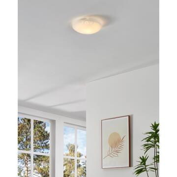 Eglo Plafoniera Applique Mars in Vetro con Decori Floreali da Soffitto E27 89238