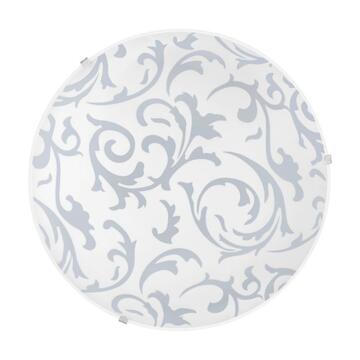 Eglo Plafoniera Applique Scalea in Vetro Decorato Floreale...