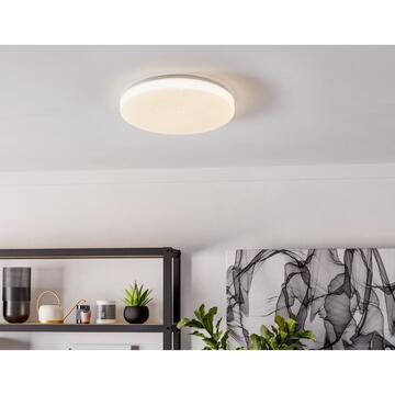 Eglo Plafoniera Applique Pogliola in Policarbonato Effetto Cristallo da Soffitto LED 15 W 74035