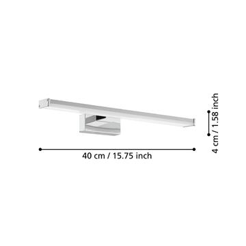 Eglo Applique Luce da Specchio Led Galenzana in Alluminio e Policarbonato 7,4W 4000K 74051