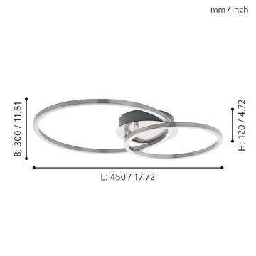 Lampada plafoniera LED tonda Palmaves 1 in alluminio... - Marino Fa Mercato