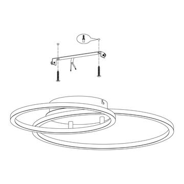 Lampada plafoniera LED tonda Palmaves 1 in alluminio... - Marino Fa Mercato