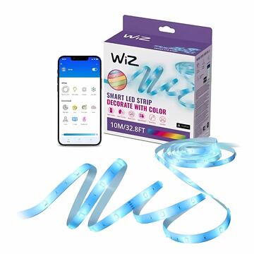 WiZ Striscia Luminosa Led Smart 10m, WiFi, Controllo tramite App, Controllo Vocale