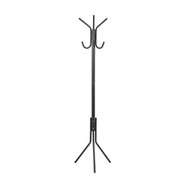 Attaccapanni da Ingresso in Metallo Verniciato h 170 cm - Nero