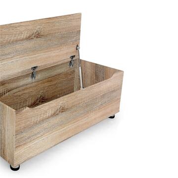 Panca contenitore - Salvaspazio Rovere 100x40x35 cm