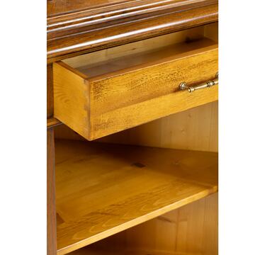 Credenza Classica ad Agolo con Alzata in Legno Massello... - Marino Fa Mercato