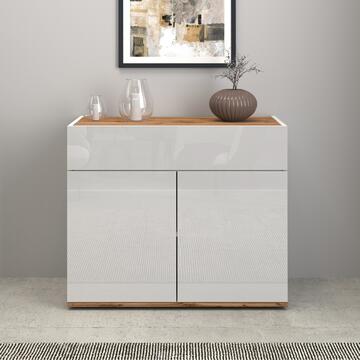 Credenza Garda 2 Ante + 1 Cassetto, L 80 cm, Bianco... - Marino Fa Mercato