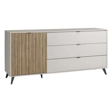 Madia Moderna Multiuso 1 Anta + 3 Cassetti 183x41 h... - Marino Fa Mercato