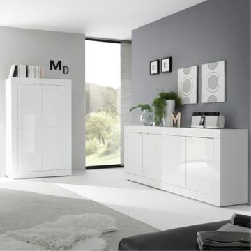 Madia Moderna Basic 4 Ante 207x43 h 86 cm, Made in... - Marino Fa Mercato