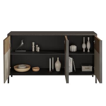 Madia Multiuso Everest 3 Ante 156x40 h 86cm, Made in... - Marino Fa Mercato