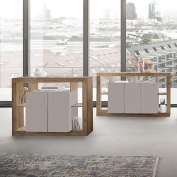 Madia Moderna 2 Ante Rimini Cashmere/Mercure 134x42... - Marino Fa Mercato