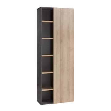 Libreria alta Core, moderna con 1 anta + 5 ripiani,...