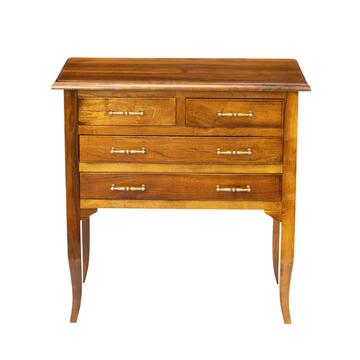 Comoncino Classico 4 Cassetti in Legno Massello - con... - Marino Fa Mercato