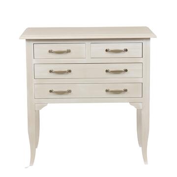 Comoncino Classico 4 Cassetti in Legno Massello - con... - Marino Fa Mercato