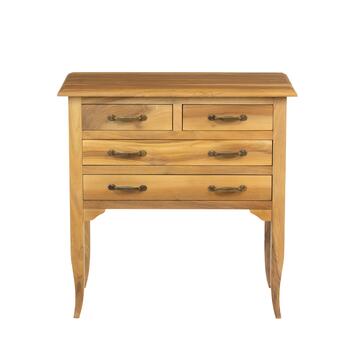 Comoncino Classico 4 Cassetti in Legno Massello - con... - Marino Fa Mercato