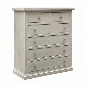 Cassettiera Cinquino 6 Cassetti Seta Decapè - Arte Povera - 88x40 h100 cm - per Camera da Letto - Made in Italy