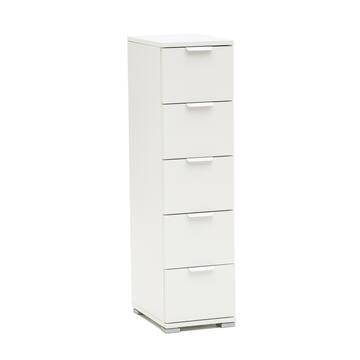 Cassettiera multiuso 5 cassetti bianca H103 Marino Fa Mercato