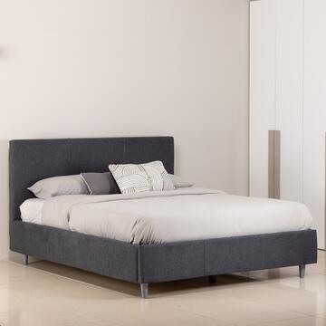 Letto Yoko 1 piazza e mezzo con contenitore - grigio...