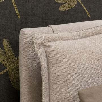 Letto matrimoniale Julia tortora in poliestere con... - Marino Fa Mercato