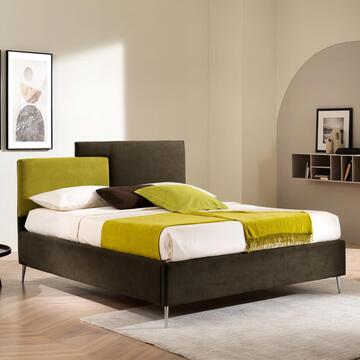 Letto Duo Matrimoniale con Vano Contenitore - Verde Olio/Militare