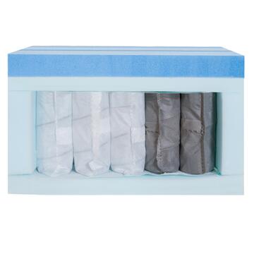 Materasso 1 piazza e mezzo a molle e memory Harmonie, rivestito in jersey 120x190