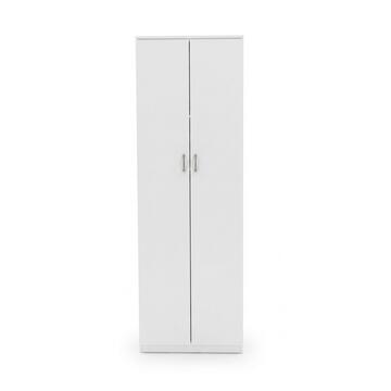 Armadio Moderno Salvaspazio Bianco 60x42 h180 cm con 2 Ante