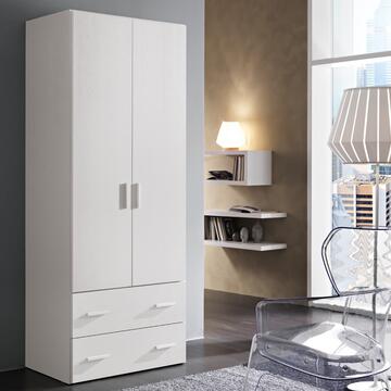 Armadio Moderno Small 2 Ante + 2 Cassetti - 82,6x53,3...