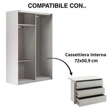 Armadio Moderno 2 Ante Scorrevoli - 150x67 h223 cm... - Marino Fa Mercato