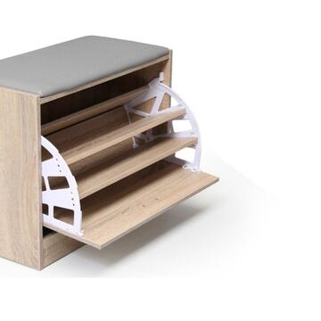 Scarpiera 1 Anta Legno Rovere 63x50x30cm