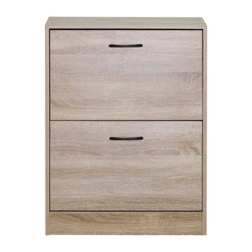 Scarpiera Moderna 2 Ribalte Rovere con Doppio Scoparto... - Marino Fa Mercato