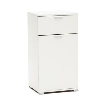 Mobile multiuso 1 anta + 1 cassetto Bianco H85 Marino Fa Mercato