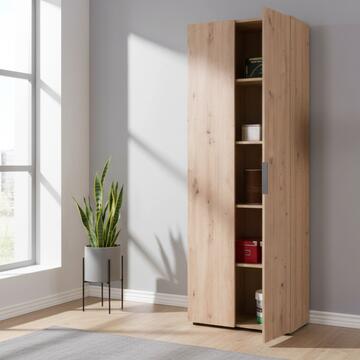 Colonna 2 Ante Legno Rovere Facile Artisan 69x201x36