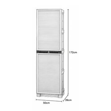 Armadio Spogliatoio in Plastica 50x39 h172 cm con Anta... - Marino Fa Mercato
