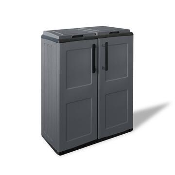 Armadio contenitore per raccolta differenziata Eco - 2 Cesti Marino Fa Mercato