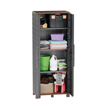 Mobile Armadio Tuttopiani in Plastica Antracite 68x37... - Marino Fa Mercato