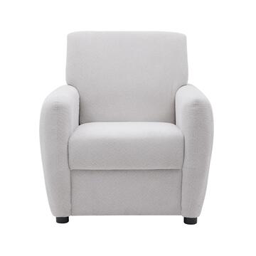 Poltrona Moderna Smoty Rivestita in Tessuto Beige 77x82x78cm - Marino Fa Mercato