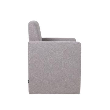Poltrona Liky Bouclé Grigia 63x64x47cm - Marino Fa Mercato
