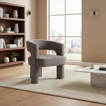 Poltrona Moderna Xery Beige 68x75x45cm