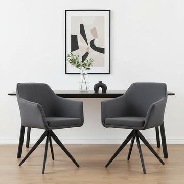 Poltrona Moderna Vadim Grigio Imbottita in Ecopelle