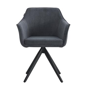 Poltrona Moderna Vadim Grigio Imbottita in Ecopelle - Marino Fa Mercato