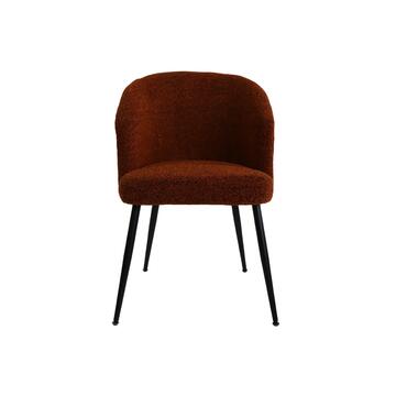 Poltrona Gilly Bouclé Arancio 59x78x59cm - Marino Fa Mercato