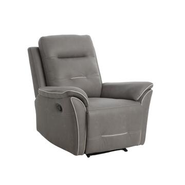 Poltrona Reclinabile Manualmente Daven 98x100x97cm Grigio