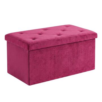 Pouff Contenitore Rettangolare Velvy 76x38 h38 cm -... - Marino Fa Mercato