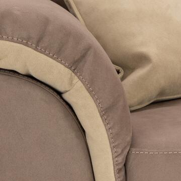 Divano 2 Posti Mikaela Marrone + Cuscini Inclusi 175x98x93cm - Marino Fa Mercato