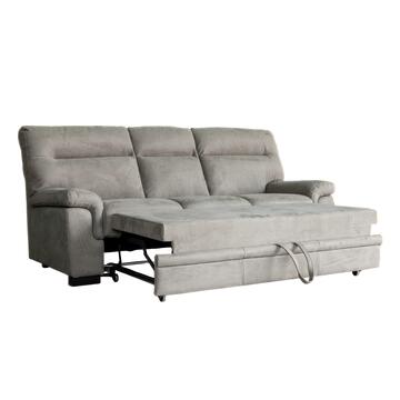 Divano Letto Moderno 3 Posti Flavia in Microfibra Tortora... - Marino Fa Mercato